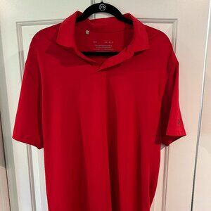 Under Armour Performance Polo Shirt - Red, Size Large